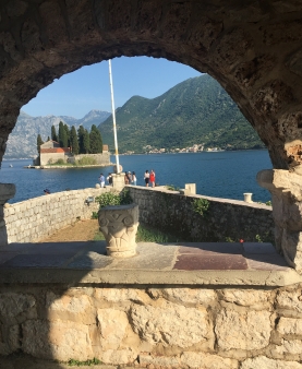 Our Lady of the Rocks island Perast Montenegro Perspective Mosaic