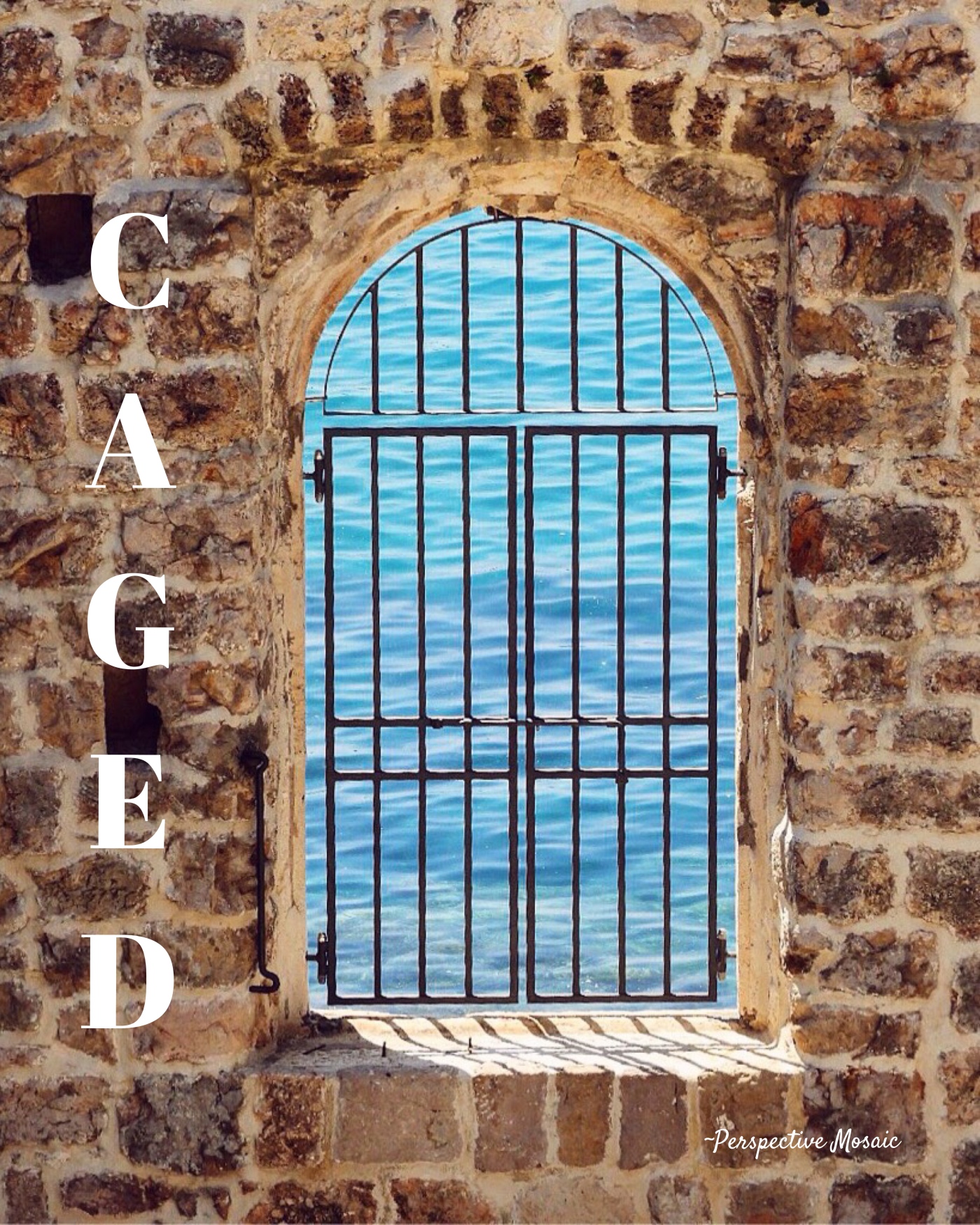 Caged Perspective Mosaic travel sea water